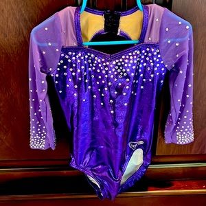 Adorable competition style gymnastics leotard